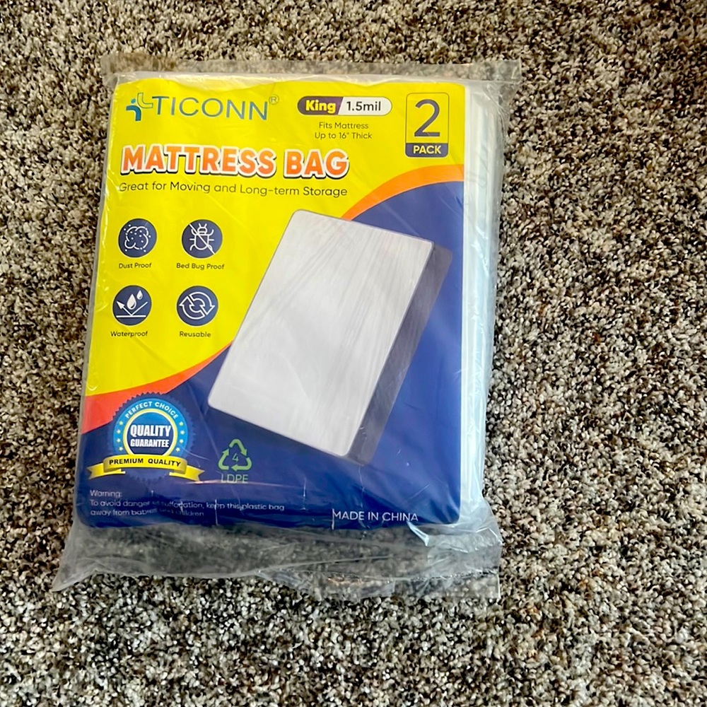 King Size Mattress Bags (2 pack)